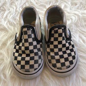 Vans chex skate slip on shoe size 5.5 toddler